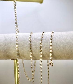 Gold Filled Enamel Bracelet in White